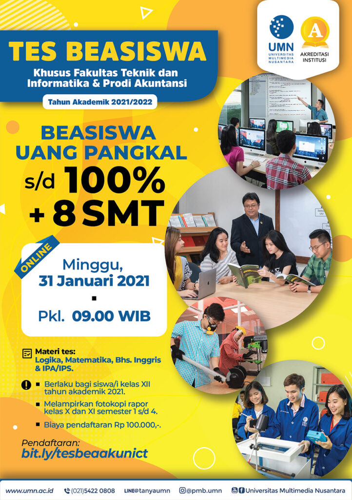 Tes Beasiswa Online Khusus Ict & Akuntansi 