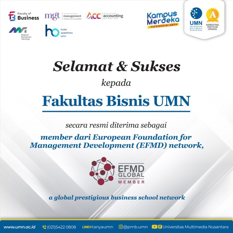 Fakultas Bisnis UMN Resmi Menjadi Member EFMD Global | Universitas