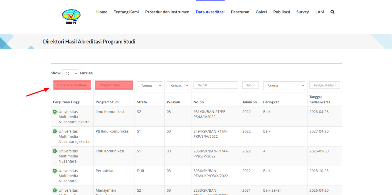 Begini Cara Cek Akreditasi Kampus Beserta Program Studinya ...