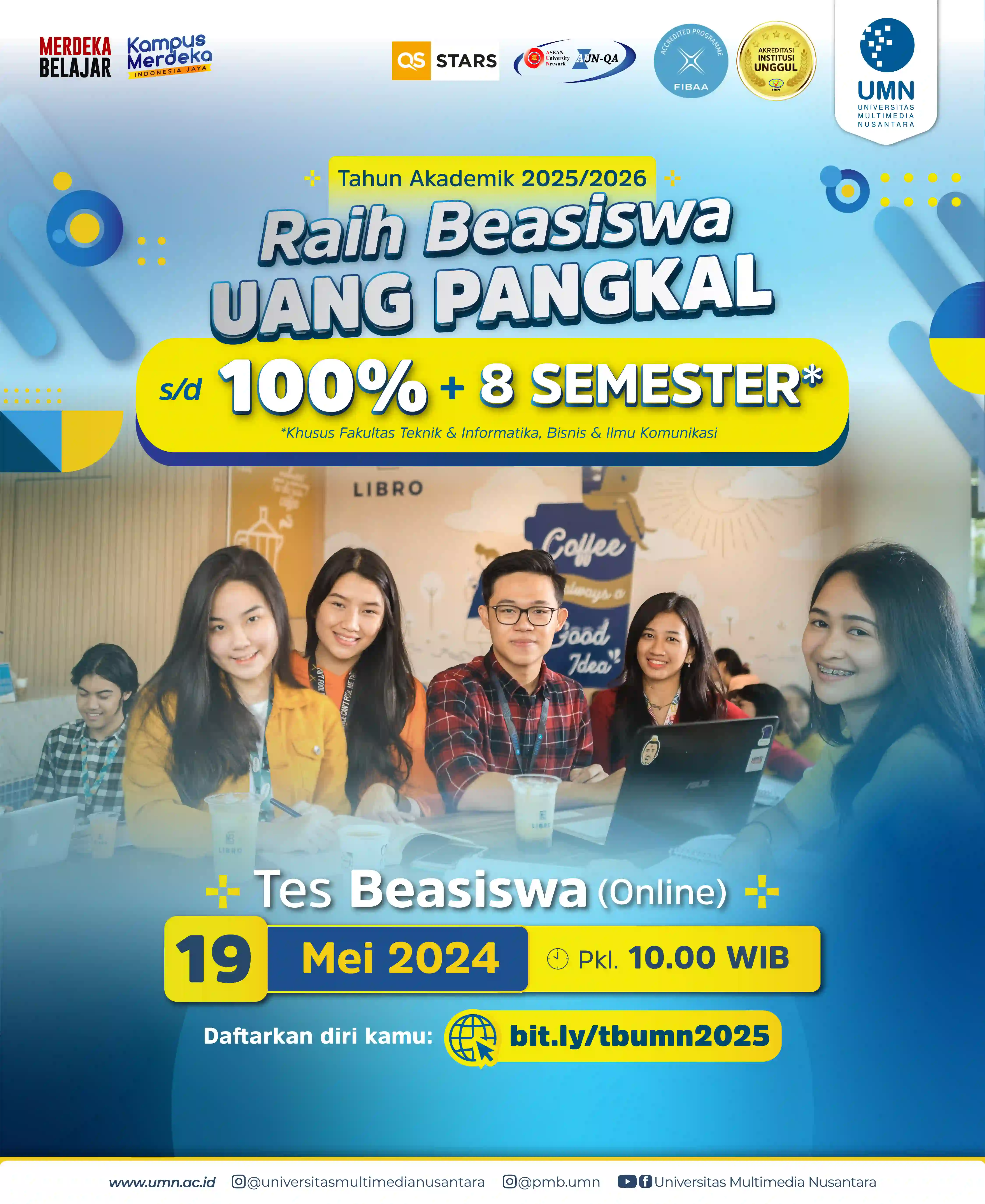 Tes Beasiswa Online 19 Mei 2024 Universitas Multimedia Nusantara