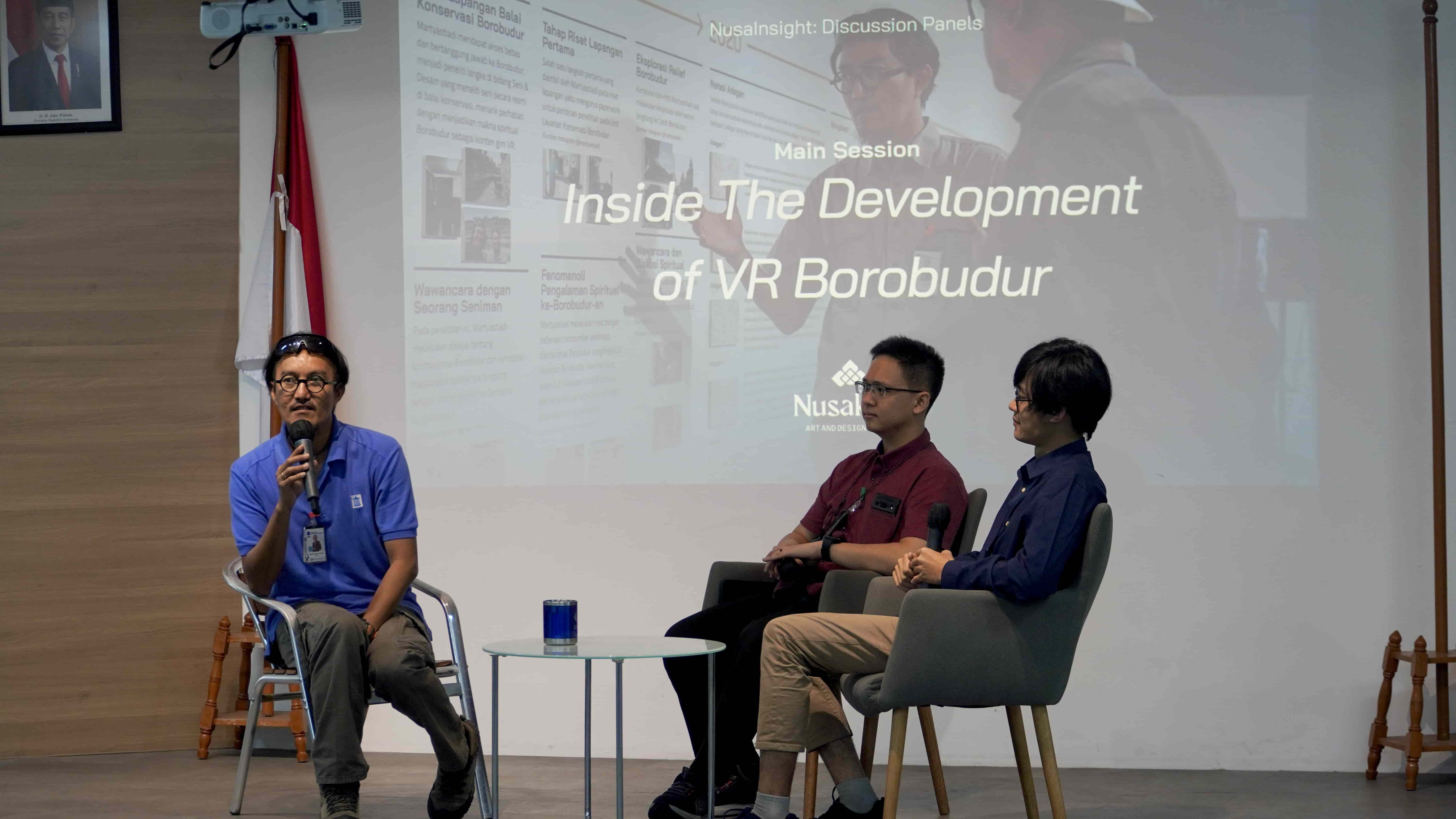 Nusainsight Discussion Panel : Ulik Pengembangan Teknis dan Seni Dibalik Virtual Reality Borobudur 3D Game