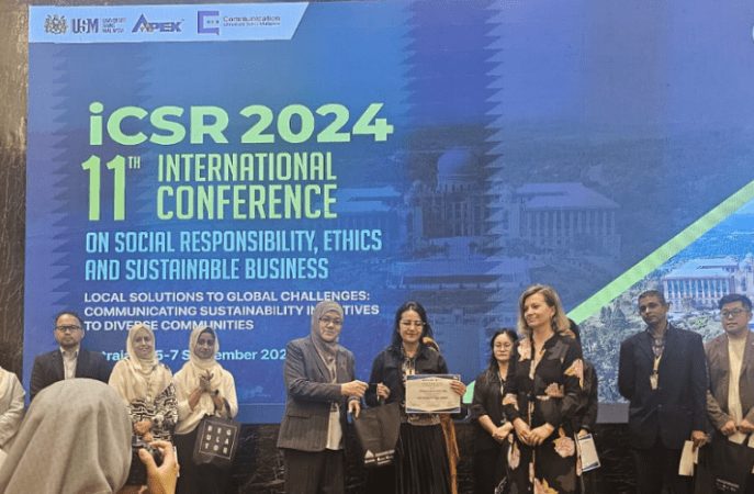 Dosen FIKOM Raih Best Paper di 11th International Conference on Social Responsibility and Sustainable Business di Malaysia