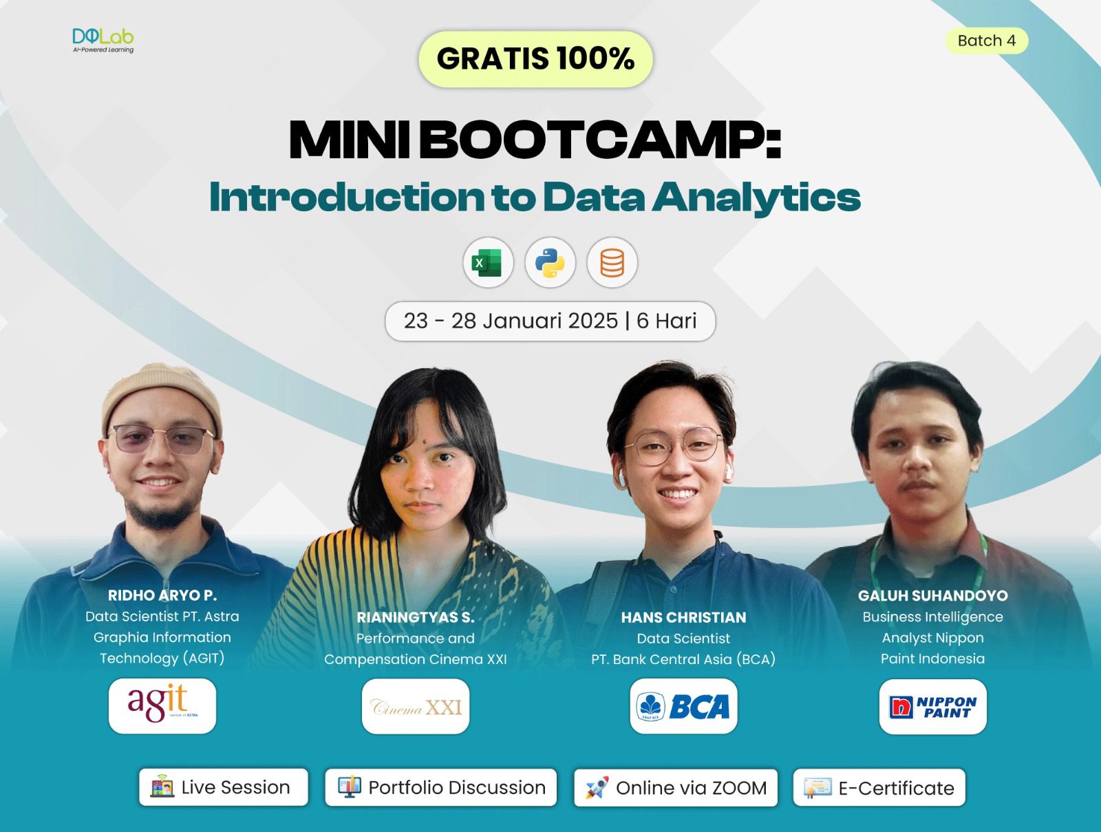 Siap Berkarir di Bidang Data Analytics dengan Ilmu DQLab Mini Bootcamp, GRATIS!